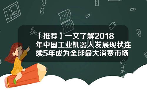 【推荐】一文了解2018年中国工业机器人发展现状连续5年成为全球最大消费市场