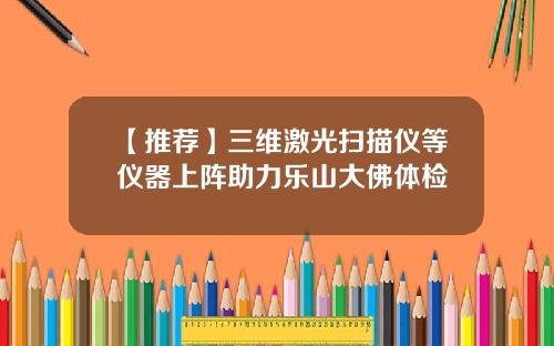 【推荐】三维激光扫描仪等仪器上阵助力乐山大佛体检