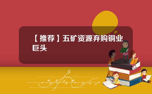 【推荐】五矿资源弃购铜业巨头