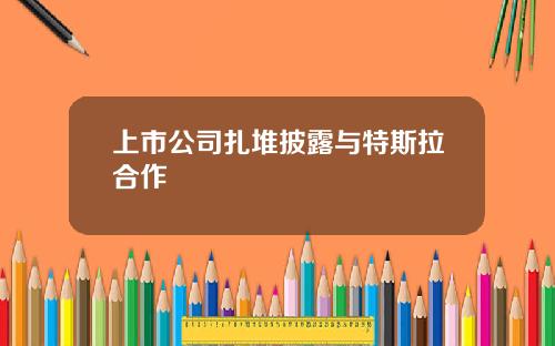 上市公司扎堆披露与特斯拉合作