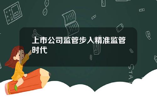 上市公司监管步入精准监管时代