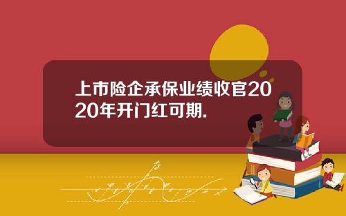上市险企承保业绩收官2020年开门红可期.