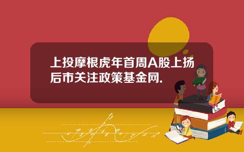 上投摩根虎年首周A股上扬后市关注政策基金网.