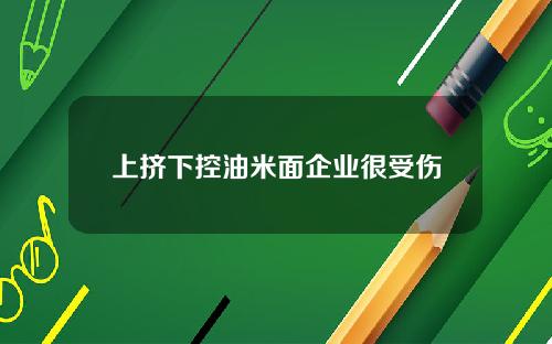 上挤下控油米面企业很受伤