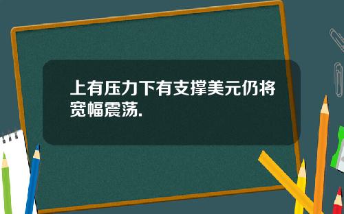 上有压力下有支撑美元仍将宽幅震荡.