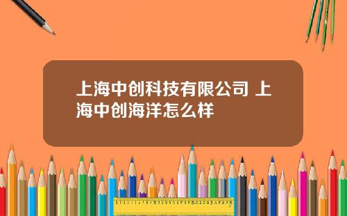 上海中创科技有限公司 上海中创海洋怎么样
