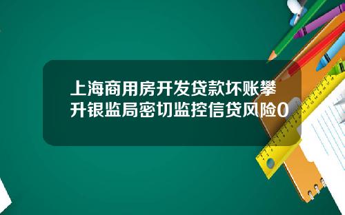 上海商用房开发贷款坏账攀升银监局密切监控信贷风险0