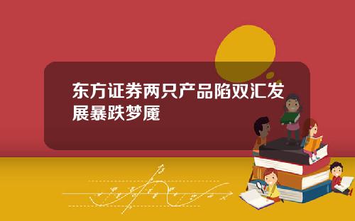 东方证券两只产品陷双汇发展暴跌梦魇