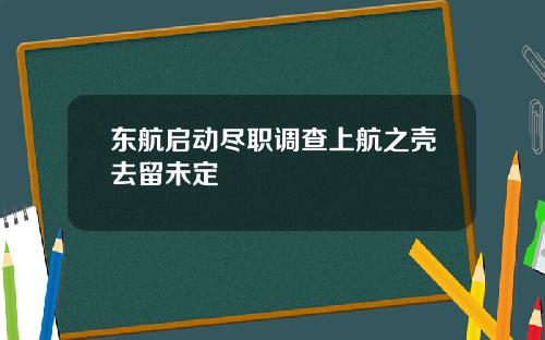 东航启动尽职调查上航之壳去留未定