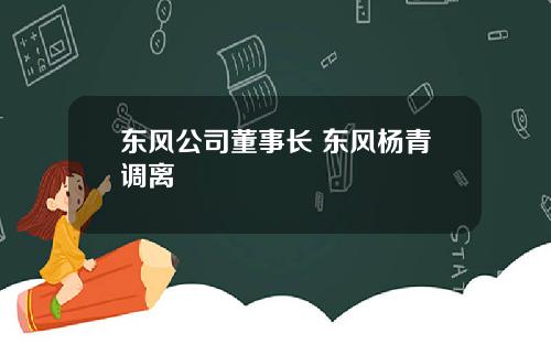 东风公司董事长 东风杨青调离