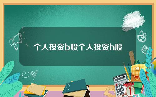 个人投资b股个人投资h股
