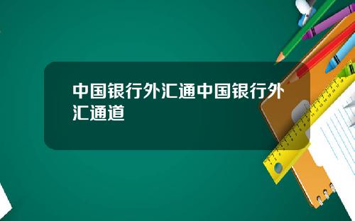中国银行外汇通中国银行外汇通道