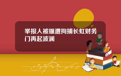 举报人被曝遭拘捕长虹财务门再起波澜