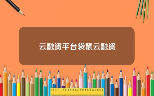 云融资平台袋鼠云融资