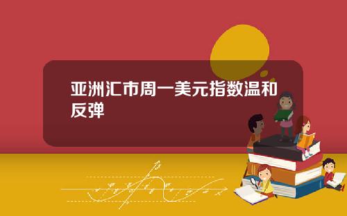 亚洲汇市周一美元指数温和反弹