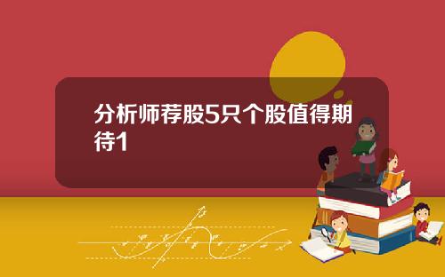 分析师荐股5只个股值得期待1