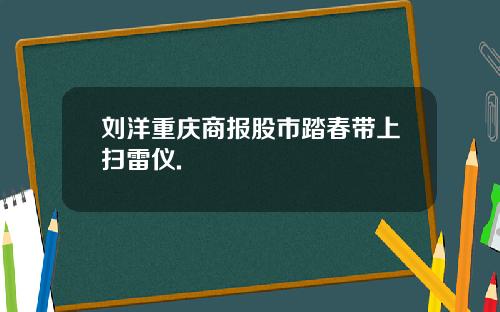 刘洋重庆商报股市踏春带上扫雷仪.