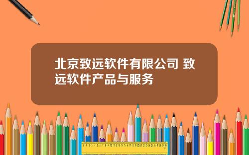 北京致远软件有限公司 致远软件产品与服务
