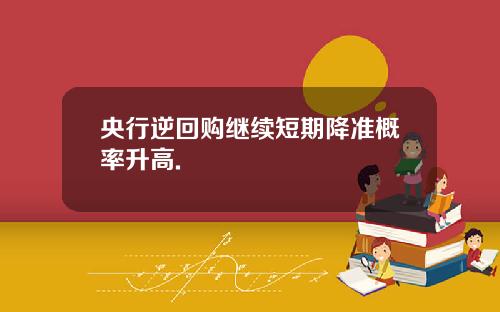 央行逆回购继续短期降准概率升高.