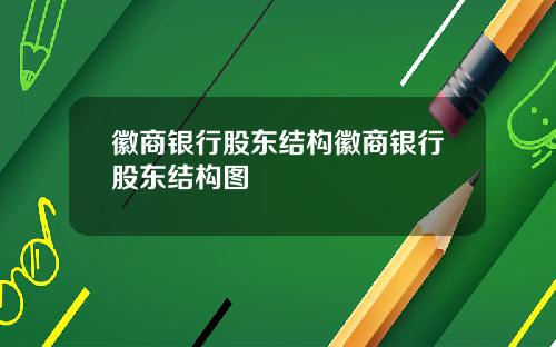徽商银行股东结构徽商银行股东结构图