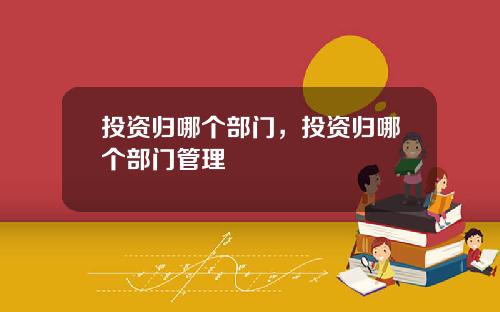 投资归哪个部门，投资归哪个部门管理