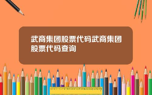 武商集团股票代码武商集团股票代码查询