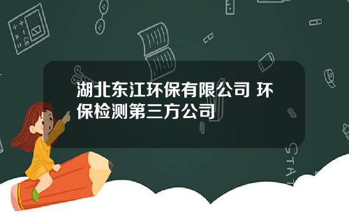 湖北东江环保有限公司 环保检测第三方公司