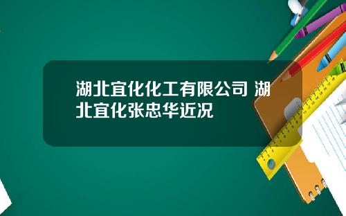 湖北宜化化工有限公司 湖北宜化张忠华近况