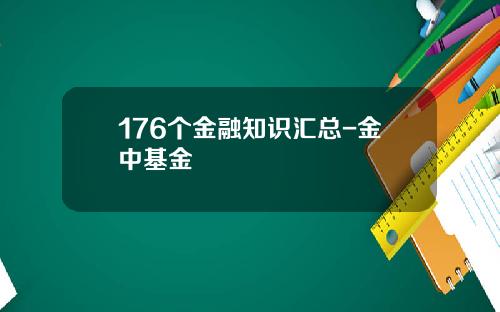 176个金融知识汇总-金中基金