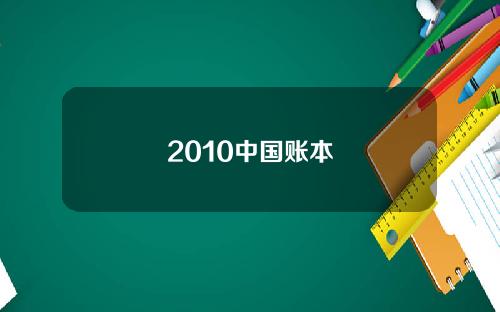 2010中国账本