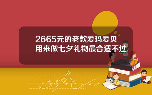 2665元的老款爱玛爱贝用来做七夕礼物最合适不过