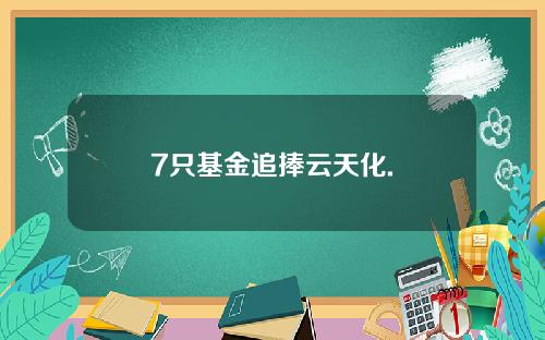 7只基金追捧云天化.