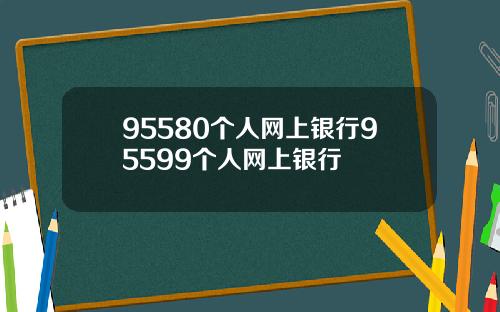 95580个人网上银行95599个人网上银行