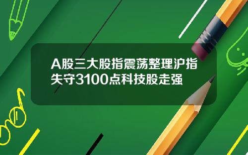 A股三大股指震荡整理沪指失守3100点科技股走强