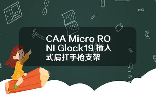 CAA Micro RONI Glock19 插入式肩扛手枪支架