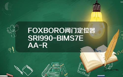 FOXBORO阀门定位器SRI990-BIMS7EAA-R