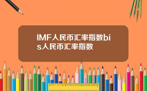 IMF人民币汇率指数bis人民币汇率指数