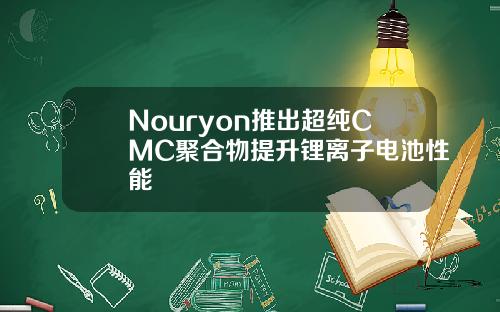 Nouryon推出超纯CMC聚合物提升锂离子电池性能