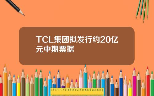 TCL集团拟发行约20亿元中期票据