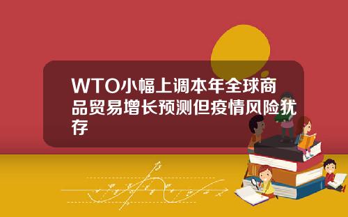 WTO小幅上调本年全球商品贸易增长预测但疫情风险犹存