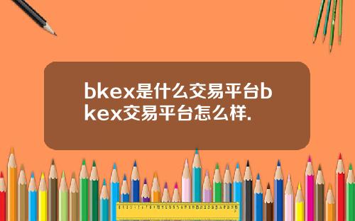 bkex是什么交易平台bkex交易平台怎么样.
