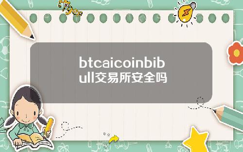 btcaicoinbibull交易所安全吗