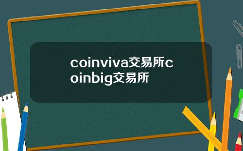 coinviva交易所coinbig交易所