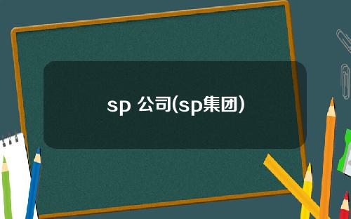 sp 公司(sp集团)