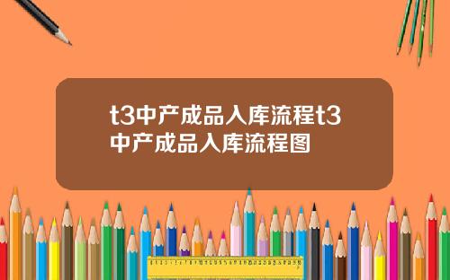 t3中产成品入库流程t3中产成品入库流程图