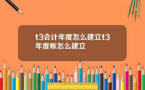 t3会计年度怎么建立t3年度帐怎么建立