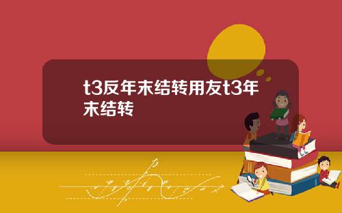 t3反年末结转用友t3年末结转
