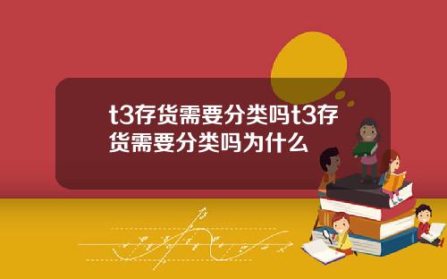 t3存货需要分类吗t3存货需要分类吗为什么