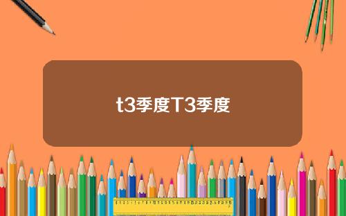 t3季度T3季度