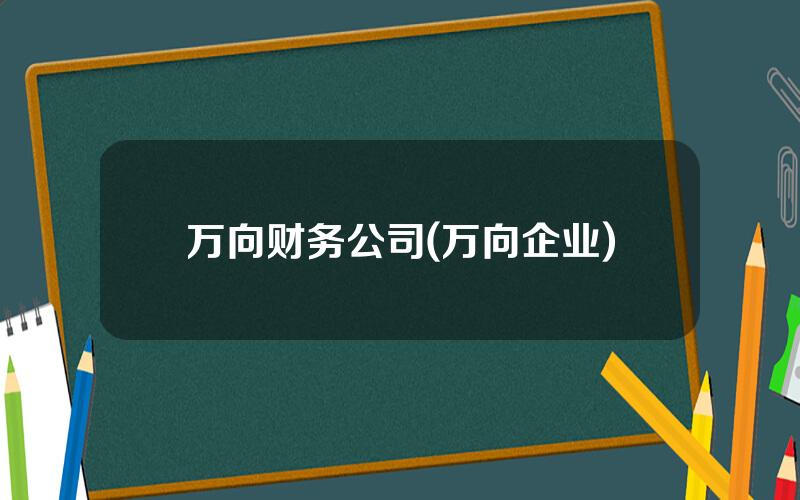 万向财务公司(万向企业)